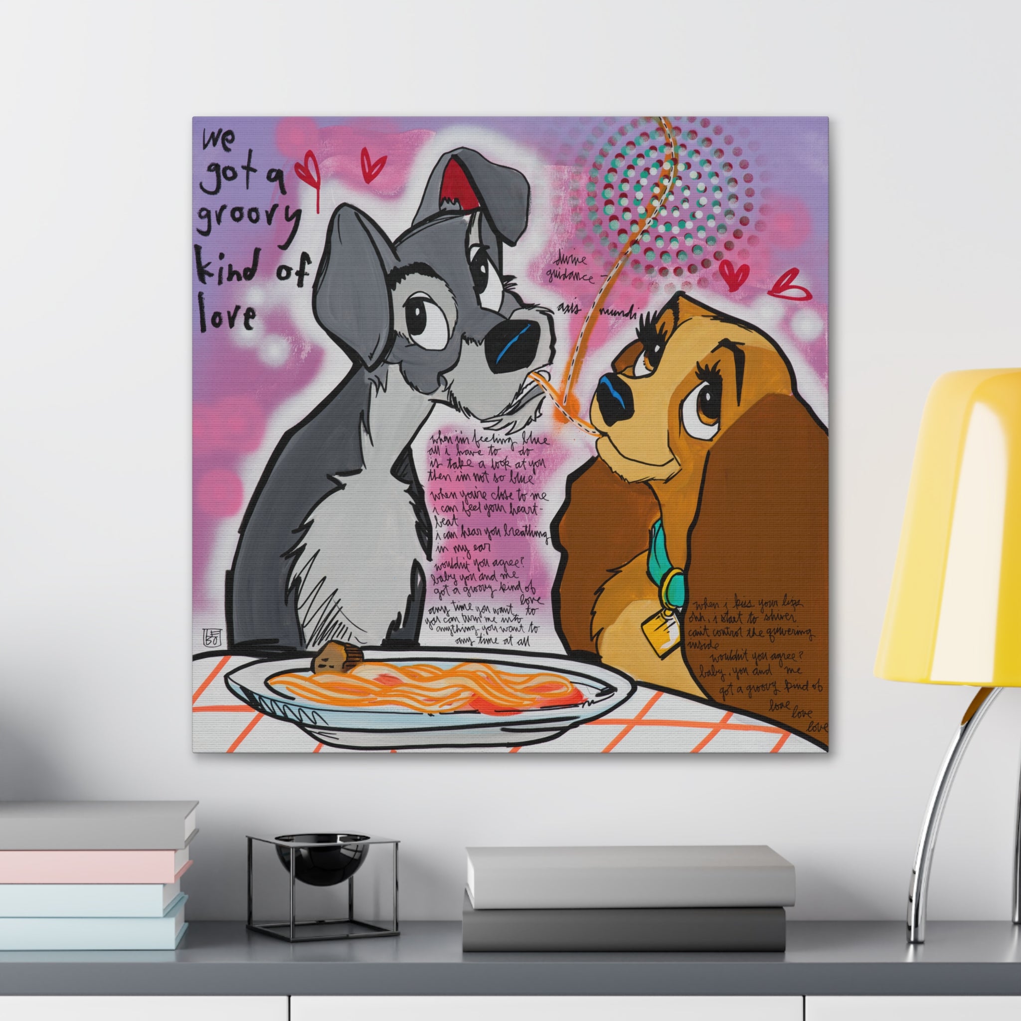 We Got a Groovy Kind of Love Lebo Gallery Wrapped Canvas